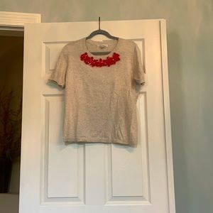 Cabi Beaded Collar Sweater